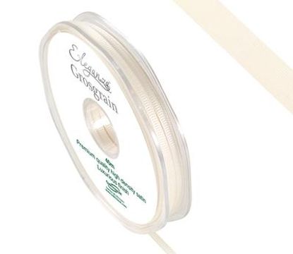 Eleganza Premium Grosgrain Ribbon 3mm x 40m Ivory No.61 - Ribbons